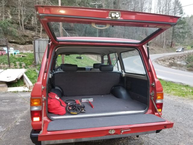 1990 Red Toyota Land Cruiser