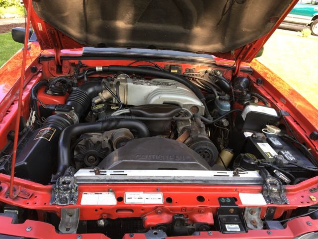 1992 Red Ford Mustang Convertible