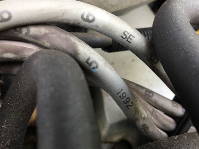 1992 Red Ford Mustang Convertible