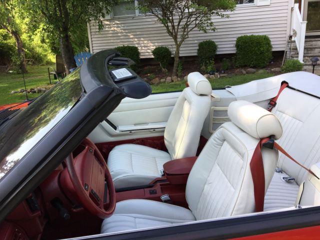 1992 Red Ford Mustang Convertible