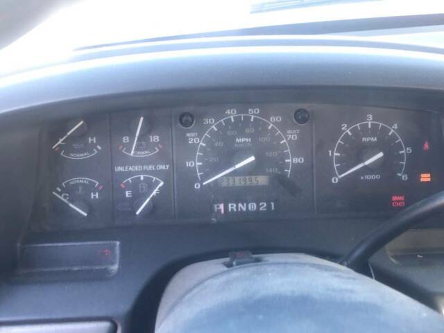 1993 Burgundy Ford Bronco SUV