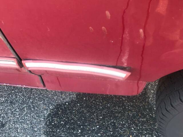 1993 Burgundy Ford Bronco SUV