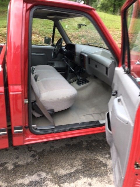 1988 Red Ford F-250 Standard Cab Pickup
