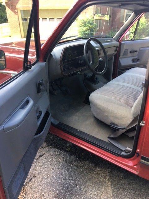 1988 Red Ford F-250 Standard Cab Pickup