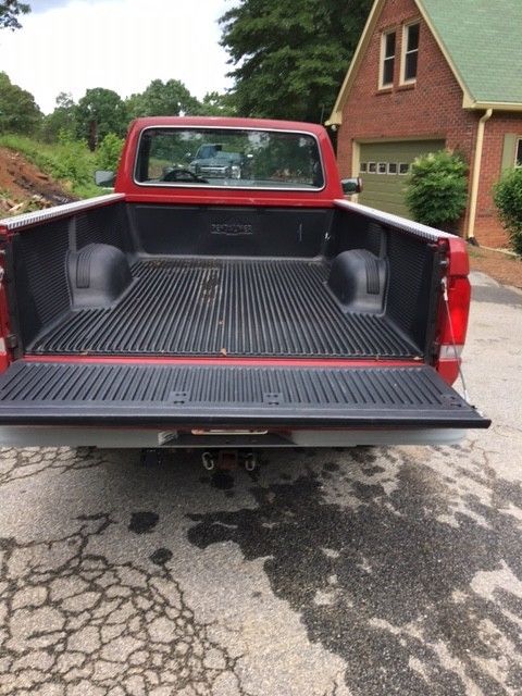 1988 Red Ford F-250 Standard Cab Pickup