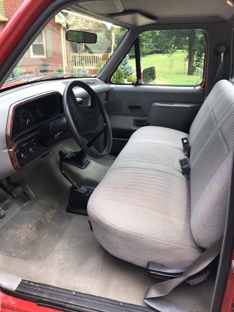 1988 Red Ford F-250 Standard Cab Pickup