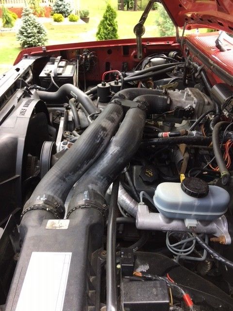 1988 Red Ford F-250 Standard Cab Pickup