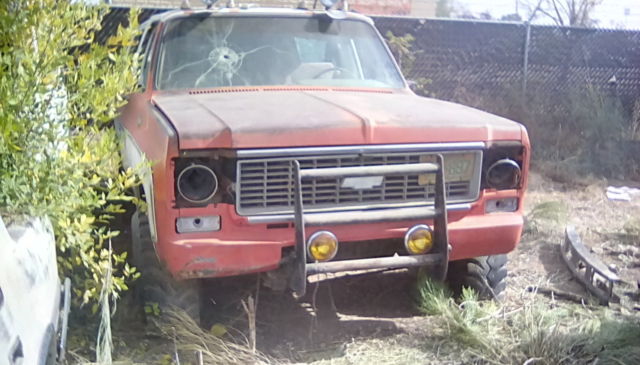 1973 Orange Chevrolet Blazer Convertible
