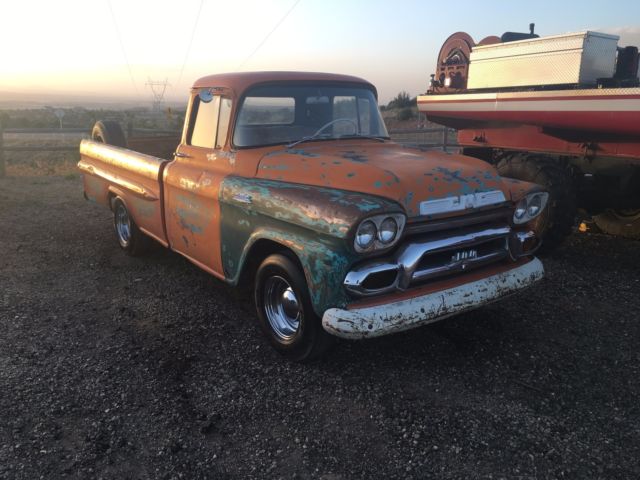 1959 Orange GMC 100 Standard Cab Pickup