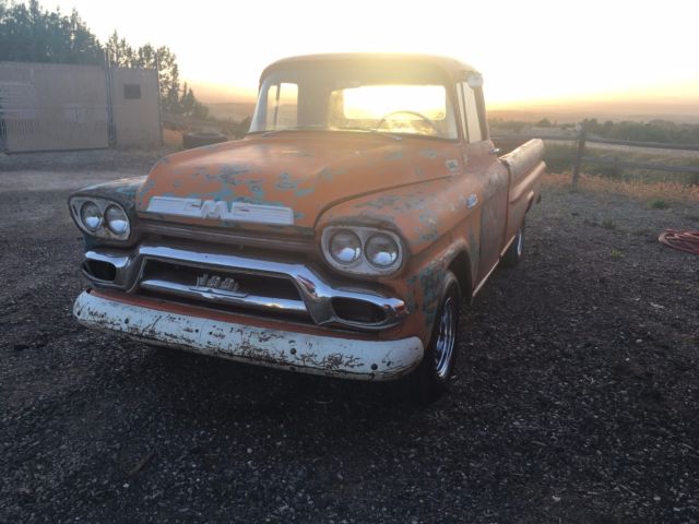 1959 Orange GMC 100 Standard Cab Pickup