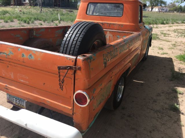1959 Orange GMC 100 Standard Cab Pickup