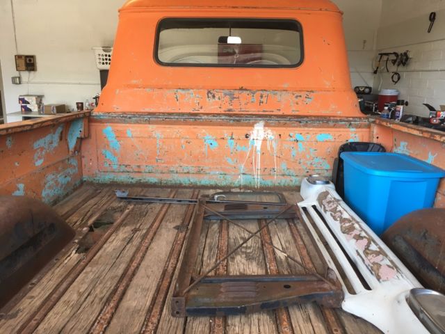 1959 Orange GMC 100 Standard Cab Pickup