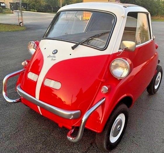 1957 Red BMW ISETTA Convertible