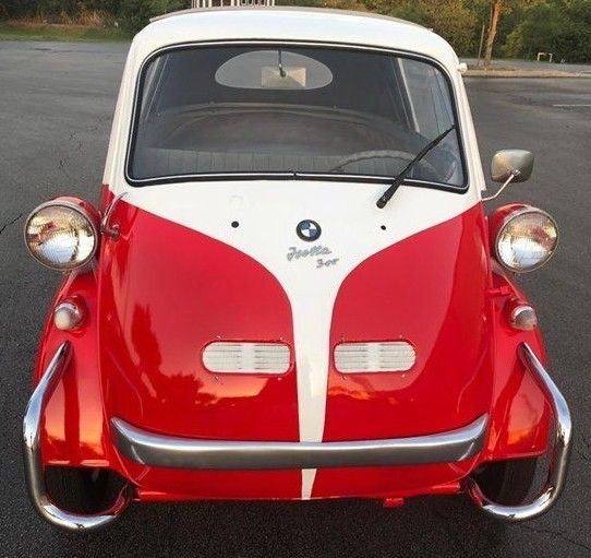 1957 Red BMW ISETTA Convertible