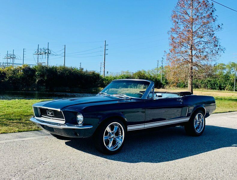 1968 Blue Ford Mustang --