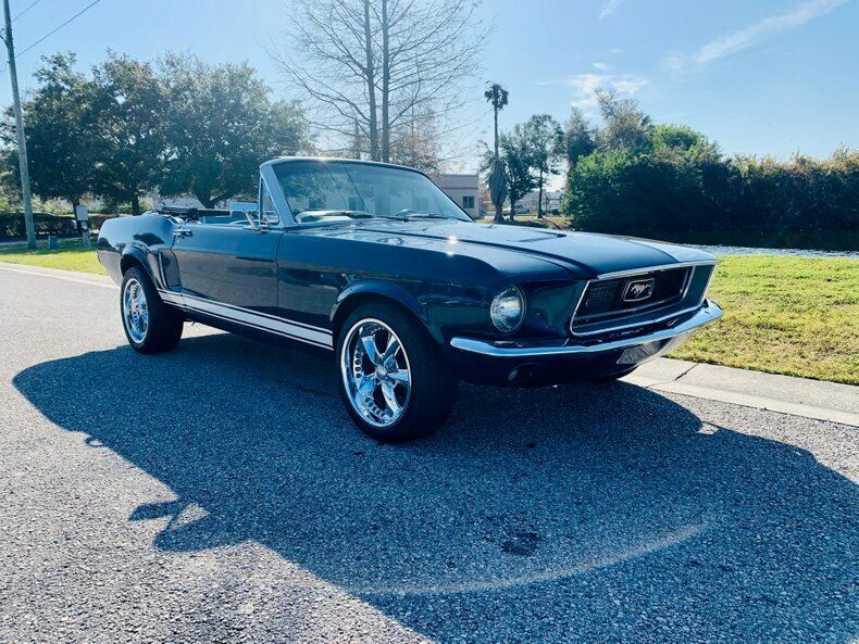 1968 Blue Ford Mustang --