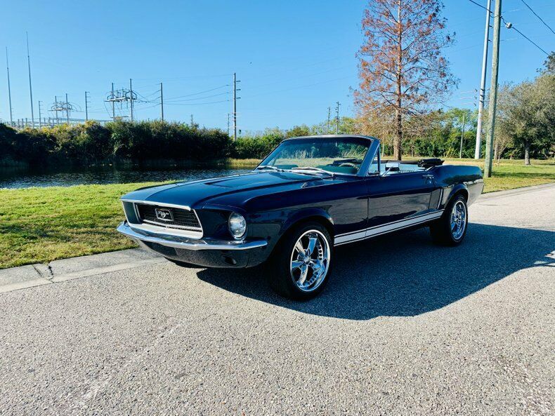 1968 Blue Ford Mustang --