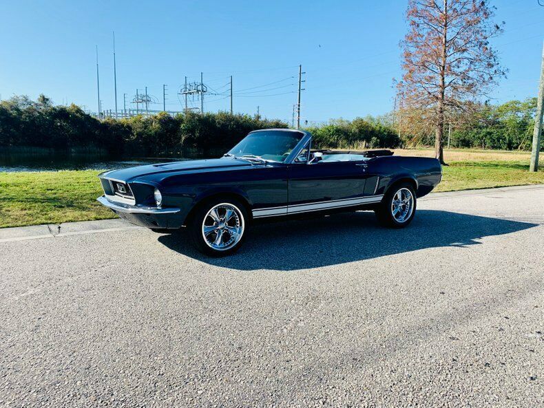 1968 Blue Ford Mustang --