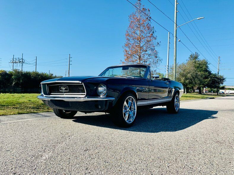 1968 Blue Ford Mustang --