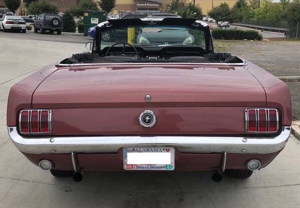 1965 Vintage Burgundy Ford Mustang Convertible