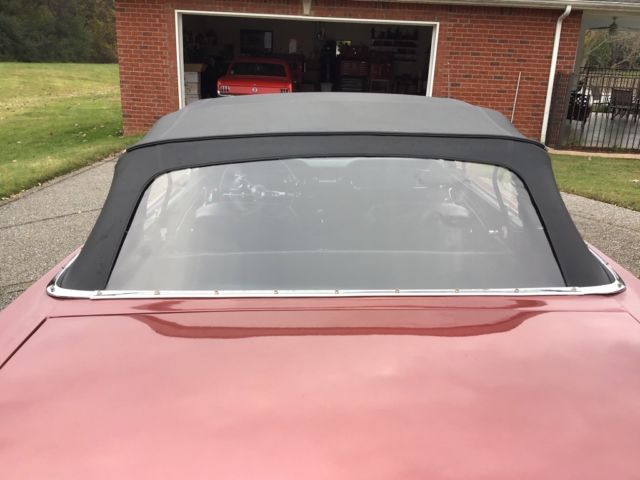 1965 Vintage Burgundy Ford Mustang Convertible