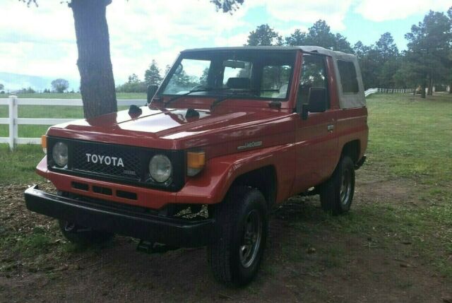 1989 Red Toyota Land Cruiser SUV