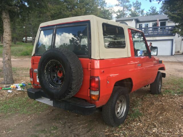 1989 Red Toyota Land Cruiser SUV