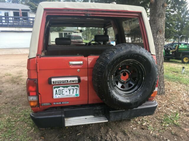 1989 Red Toyota Land Cruiser SUV