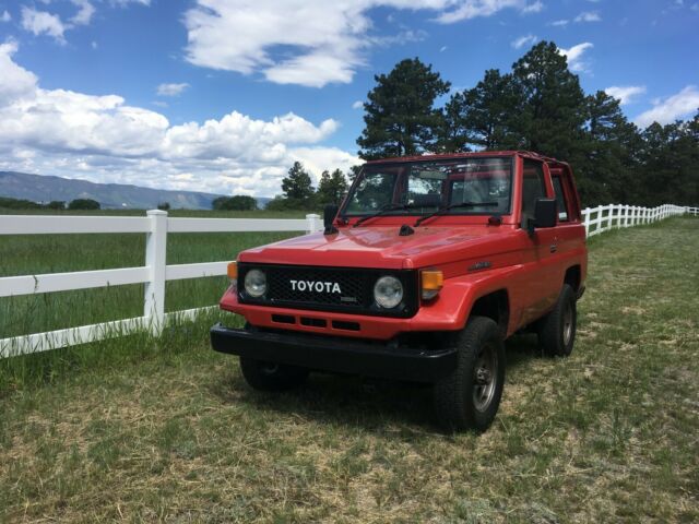 1989 Red Toyota Land Cruiser SUV