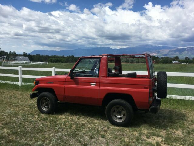 1989 Red Toyota Land Cruiser SUV