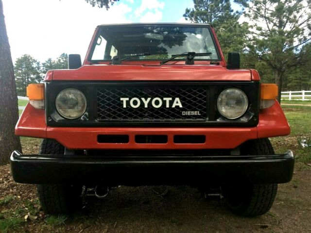 1989 Red Toyota Land Cruiser SUV
