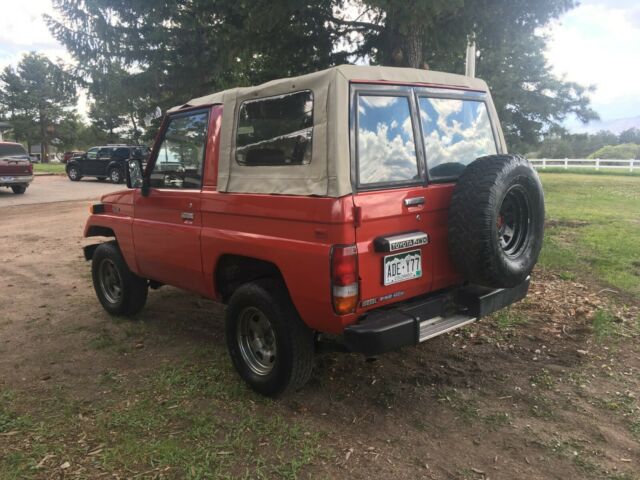 1989 Red Toyota Land Cruiser SUV