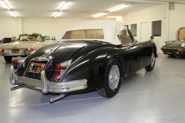 1960 Black Jaguar XK Convertible