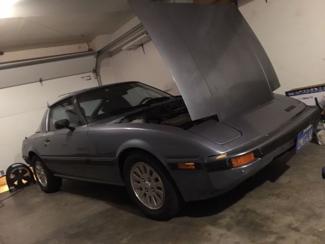 1985 Blue Mazda RX-7 Coupe