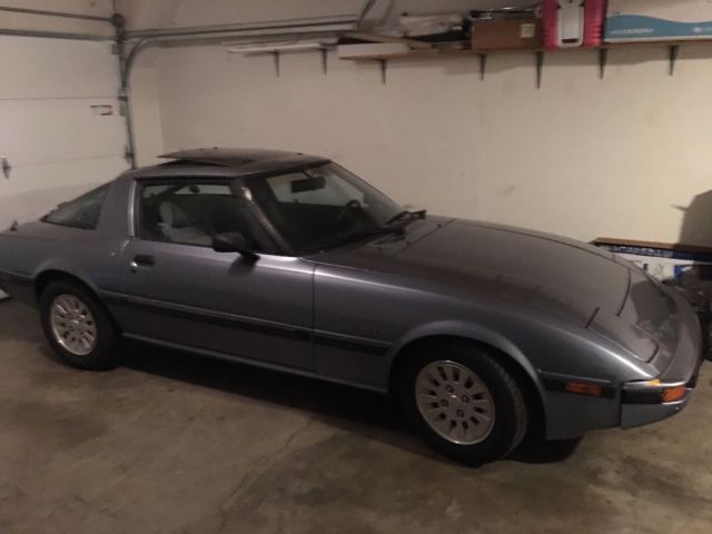1985 Blue Mazda RX-7 Coupe