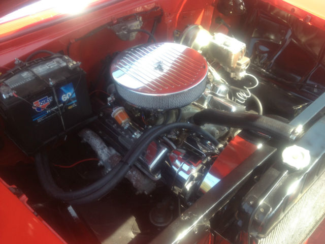 1956 Red / White Chevrolet Bel Air/150/210 Coupe