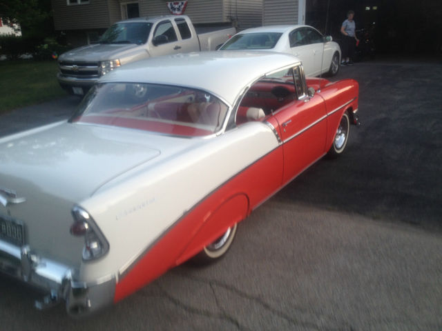 1956 Red / White Chevrolet Bel Air/150/210 Coupe