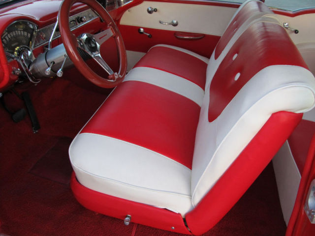 1956 Red / White Chevrolet Bel Air/150/210 Coupe