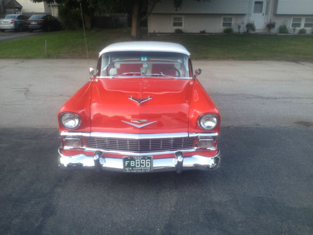 1956 Red / White Chevrolet Bel Air/150/210 Coupe