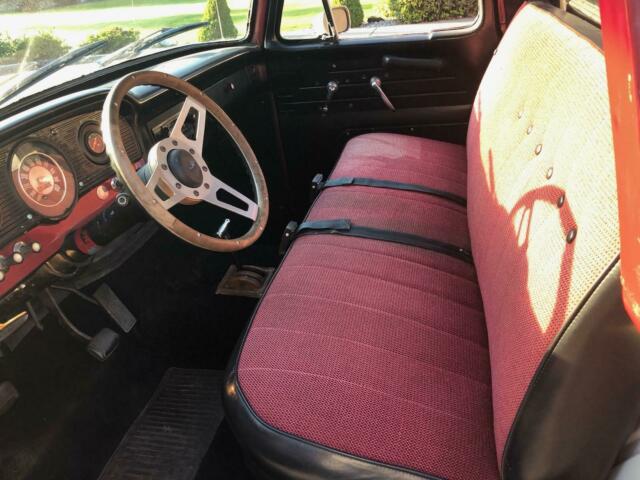 1965 Red Ford F-100 Standard Cab Pickup