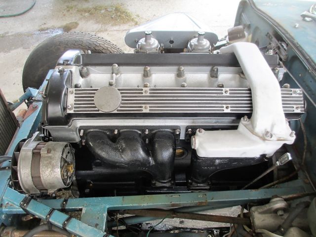 1968 Blue Jaguar E-Type Convertible