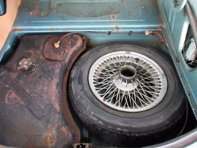 1968 Blue Jaguar E-Type Convertible