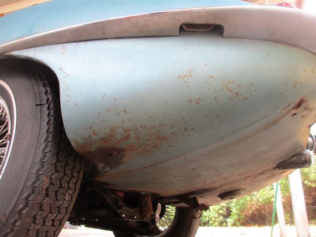 1968 Blue Jaguar E-Type Convertible