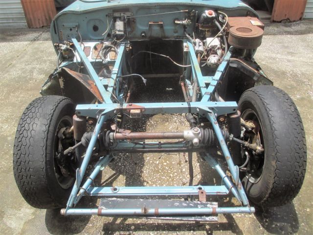 1968 Blue Jaguar E-Type Convertible