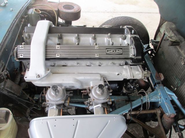 1968 Blue Jaguar E-Type Convertible