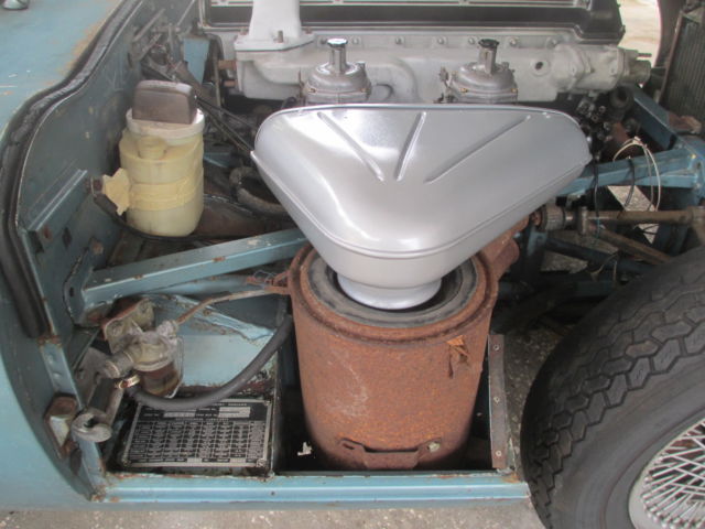 1968 Blue Jaguar E-Type Convertible