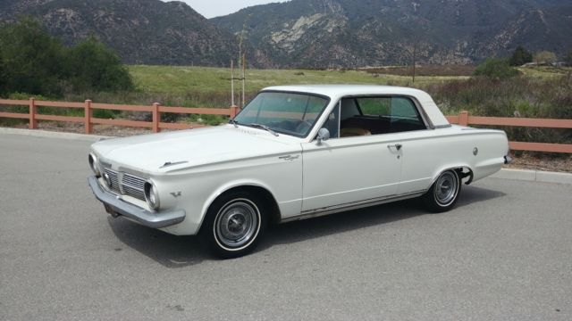 1965 White Plymouth Barracuda Coupe