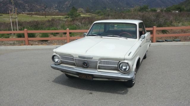 1965 White Plymouth Barracuda Coupe