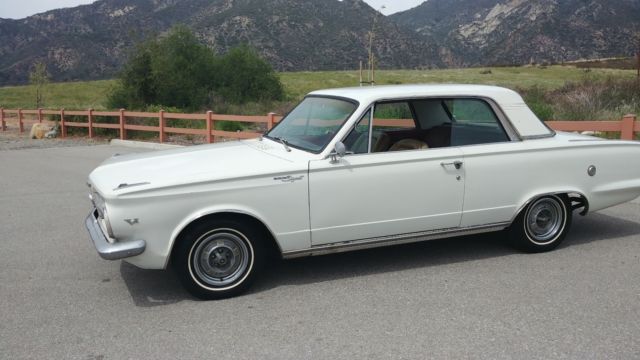 1965 White Plymouth Barracuda Coupe