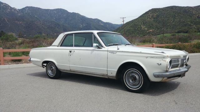 1965 White Plymouth Barracuda Coupe